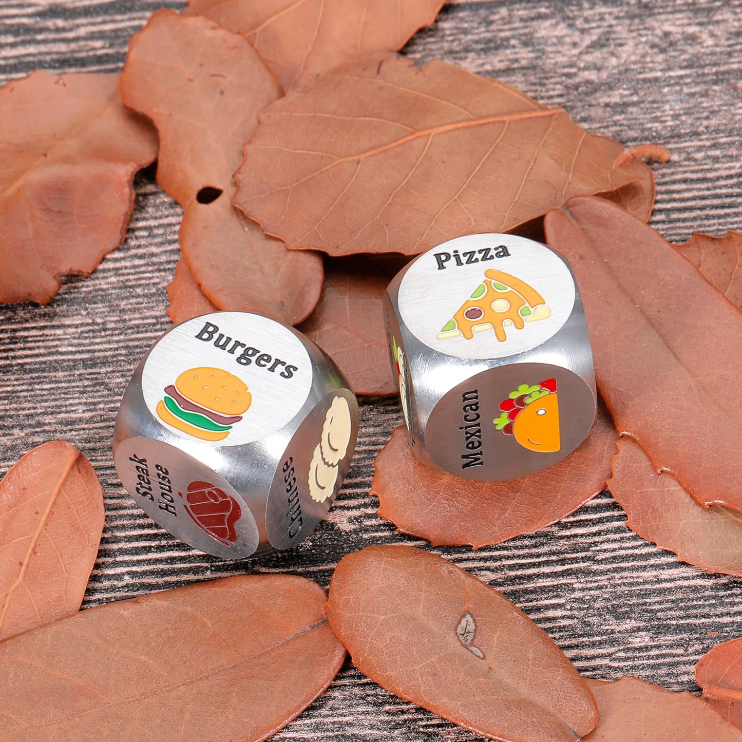 Valentines Day Gifts for Him Her Food Decision Dice Decider Gifts for Couple Boyfriend Girlfriend Husband Wife Date Night Dice G