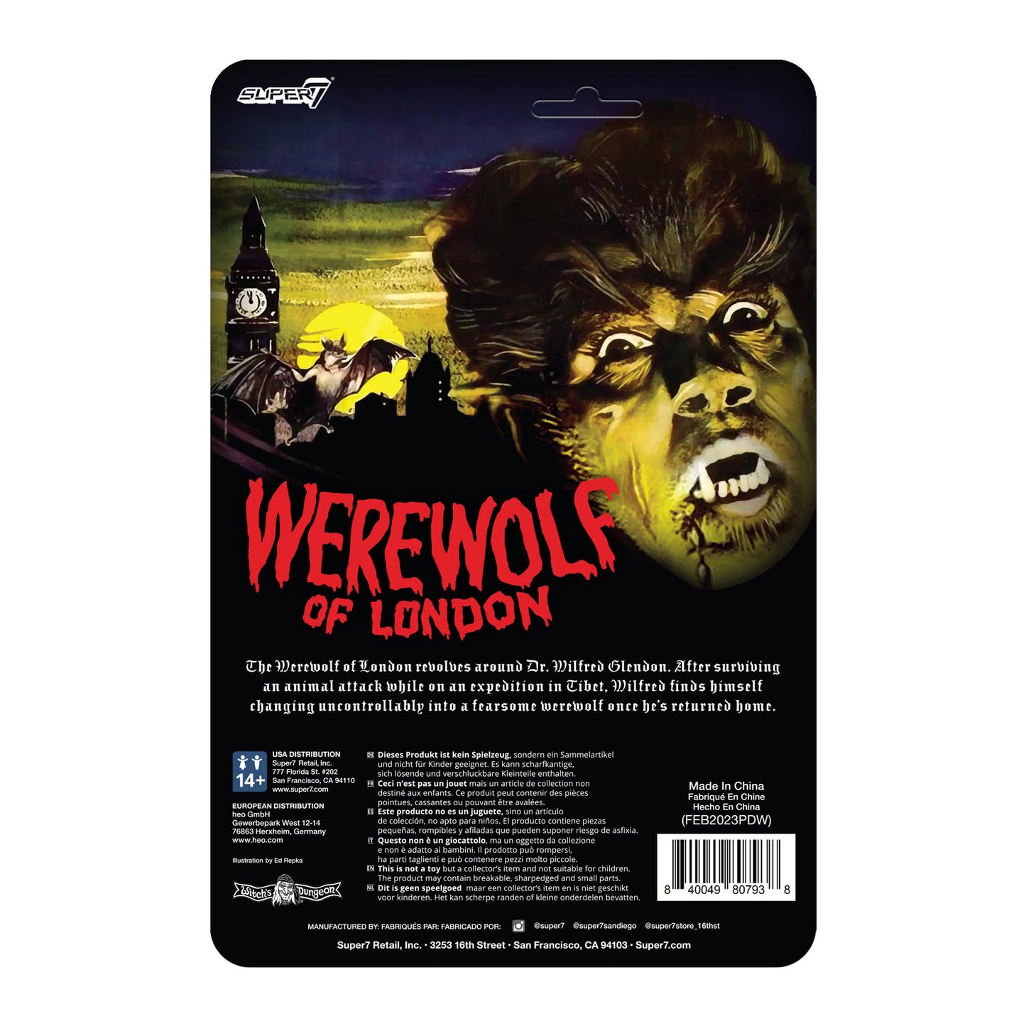 Super7 Universal Monsters Werewolf Of London - 3.75' Universal Monster Movies Action Figure Classic Movie Collectibles And Retro Toys