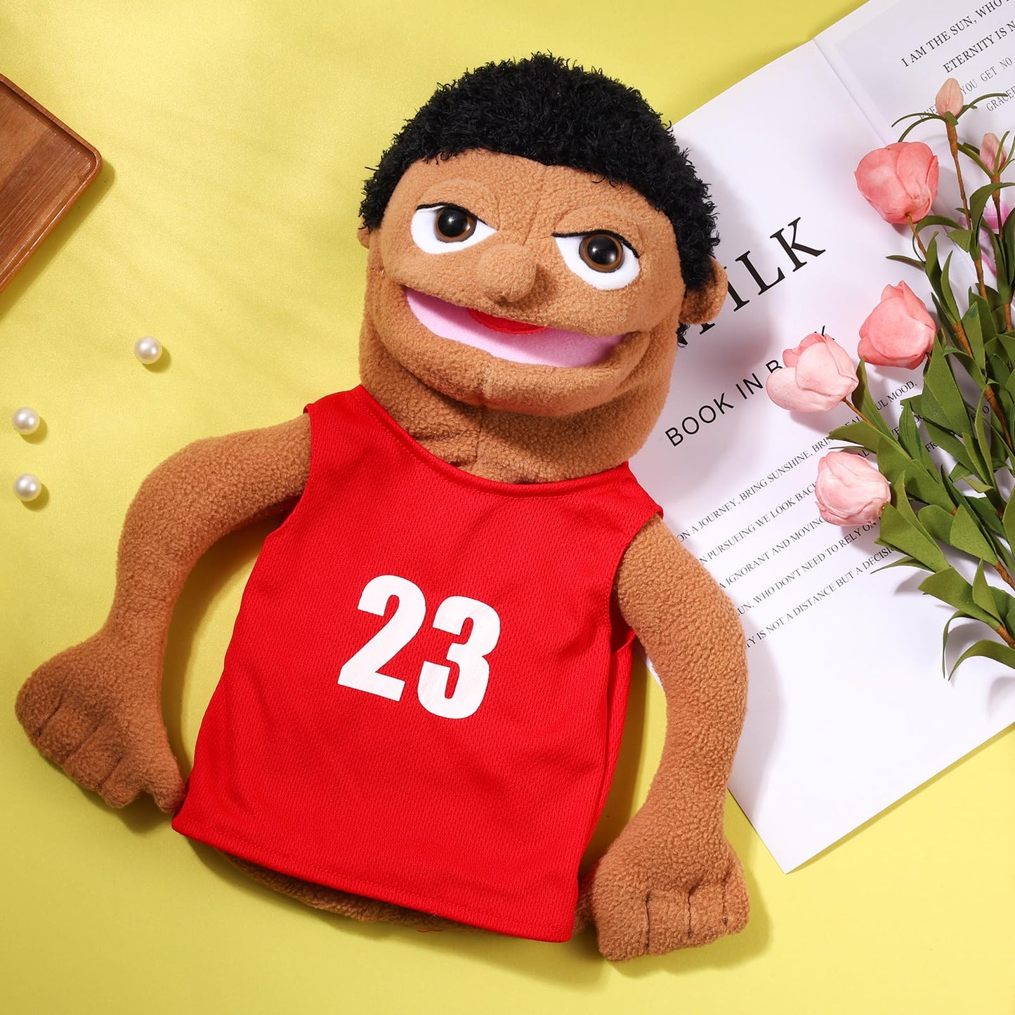 Role Play Hand Puppets Hand Plush Chef Doctor Fireman Pirate Detective Athlete Nurse Worker Hand Puppet Toys Puppets for Kids St