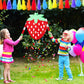 Sosation Jungle Safari Pinata - 12.6x11.8x2.4 inches, Red Paper, Birthday Party Decorations with Blindfold, Bat, and Confetti