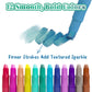 iCrayon 12 Colors Metallic Watercolor Gel Crayons - Non-Toxic, Washable, Twistable Glitter Crayons for Kids - 12 Count