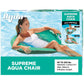 Aqua Supreme Hex Pool Chair Float - Multi-Position  Heavy Duty Floating Pool Chair mature-themed Size - Teal Fern