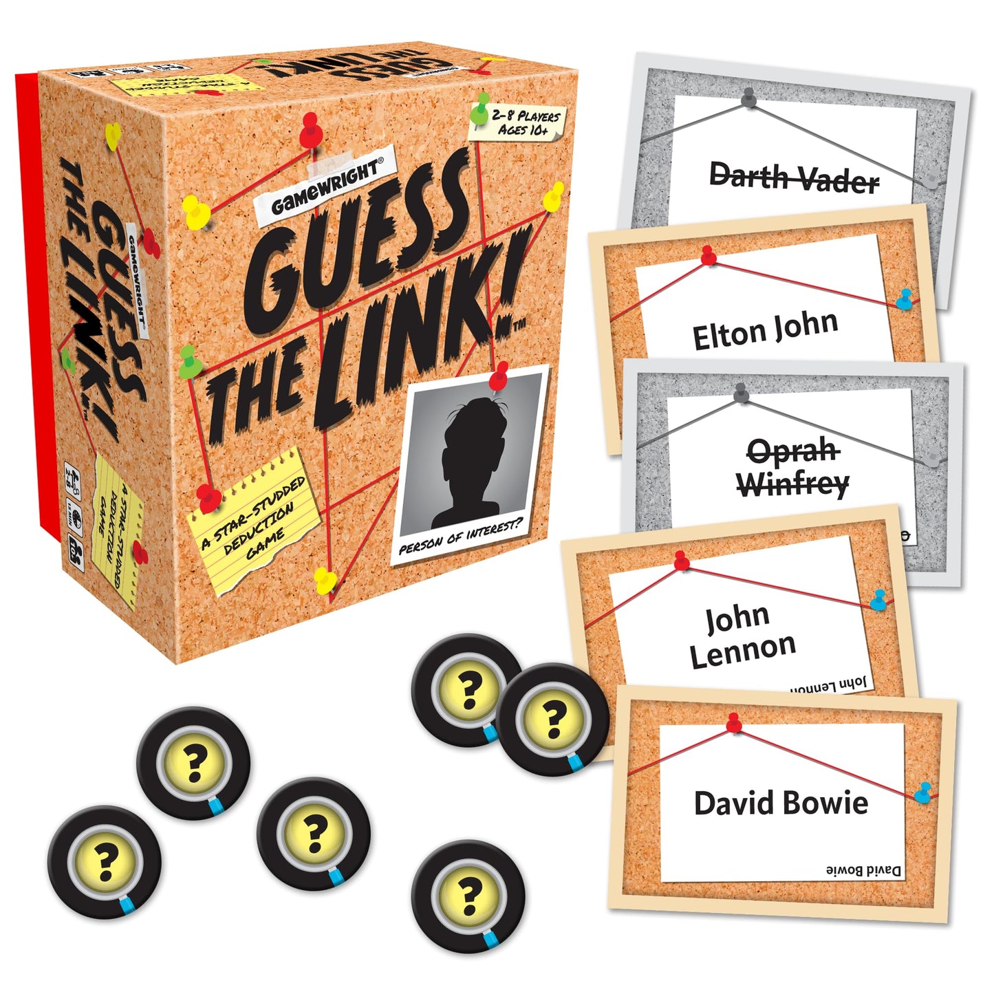Gamewright - Guess The Link, A Star-Studded Deduction Game - Card Game For Kids - Ages 10 And Up - Perfect For Family Game Night