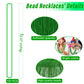 100PCS St Patricks Day Accessories, Green St. Patricks Day Beads Necklace, 33'' Round Beads Irish Saint Patricks Necklaces Costu