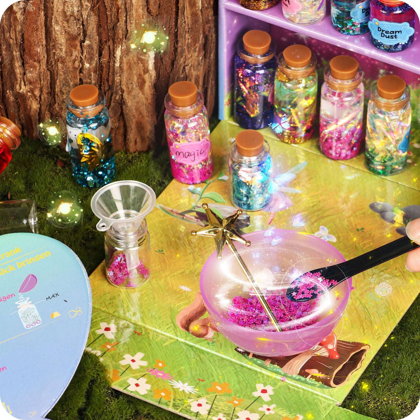 Alritz Fairy Polyjuice Potion Kits For Kids, 20 Bottles Magic Diy Mixies Potions, Father'S Day Decorations Creative Crafts Toys For Girls 6 7 8 9 10