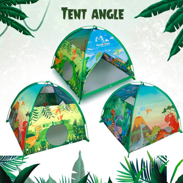 Mountrhino Kids Play Tent -48”X48”X42” Dinosaur Tent Playhouse Outdoor Indoor Tents For Kids Portable Dinosaur Toys Tents For Boys Girls Imaginative Camping Games Kid’S Gift