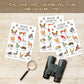 Ltazhyi Wildlife Scavenger Hunt Cards Set Of 30 Pcs, Nature Treasure Hunt Game For Family Friends, Outdoor Holiday Party Game Fi