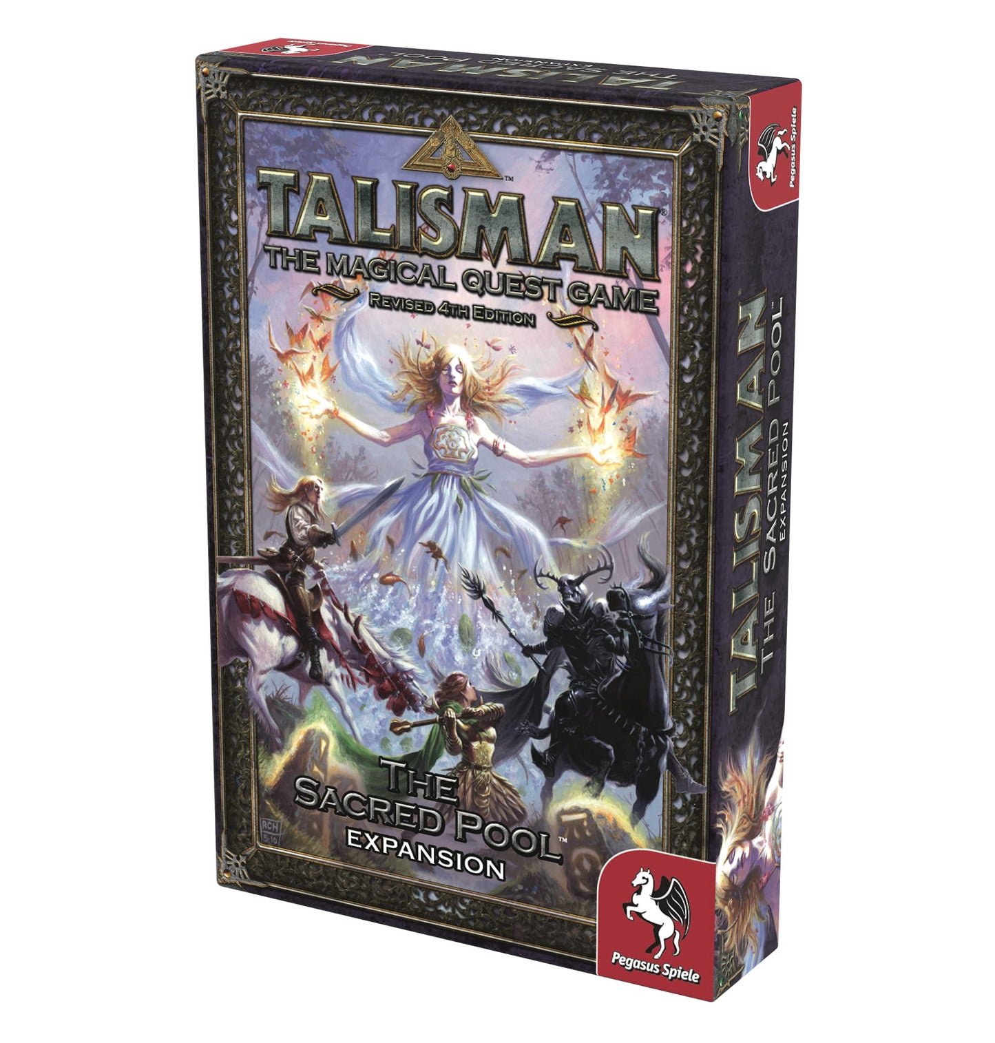 Pegasus Spiele Talisman Board Game - The Sacred Pool, Purple, Model 56205E, Cardboard