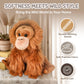 Forest & Twelfth 12'' Stuffed Orangutan Plush, Majestic Animal Collection Stuffed Animal, Premium Materials, Best Gift For Kids