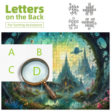 Science Fiction Landscape Jigsaw Puzzles For Adults Fantasy 1000 Piece Puzzle For Adults With Letters On Back Challenging Family