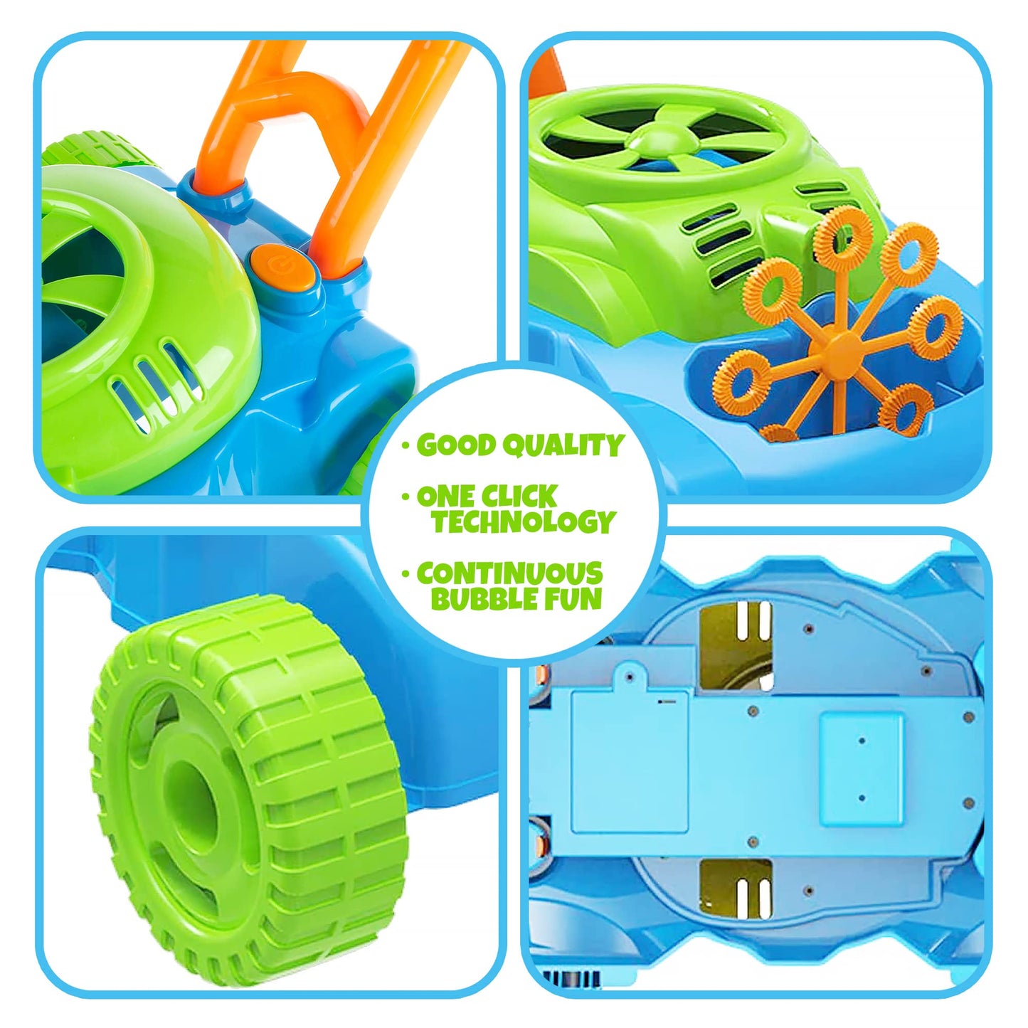 Artcreativity Bubble Lawn Mower, Bubble Blowing Push Toys For Kids Ages 1 2 3 4 5, Bubble Machine, Summer Outdoor Gardening Toys For Toddlers, Birthday Gifts Party Favors For Boys & Girls
