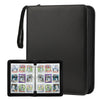 Trading Card Binder With Sleeves 9 Pocket Card Binder Premium 720 Double Sided Pocket Pu Card Collection Binder, Collectible Alb