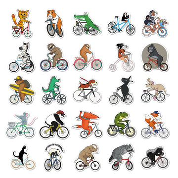 Animals Stickers For Kids, Cute Funny Bike Animals Sticker Vinyl Waterproof Decals For Laptop Water Bottle Skateboard Bumper Com