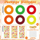36 Sets Fall Wreath Craft Kits for Kids DIY Autumn Maple Leaves Paper Wreath Hanging Ornaments Make Your Own Thanksgiving Paper