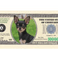 American Art Classics Chihuahua Million Dollar Novelty Bill Collectible - Collectible Novelty Million Dollar Bill In Currency Holder - Fun Gift For Chihuahua Lovers