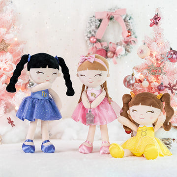 Arteeksdoll Baby Girl Gifts Plush Dolls Constellations Zodiac Doll Birthday Gift 17 Inches Capricorni