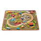 Melissa & Doug Deluxe Multi Vehicle Activity Rug - Multi, Model 96154, Wood Material