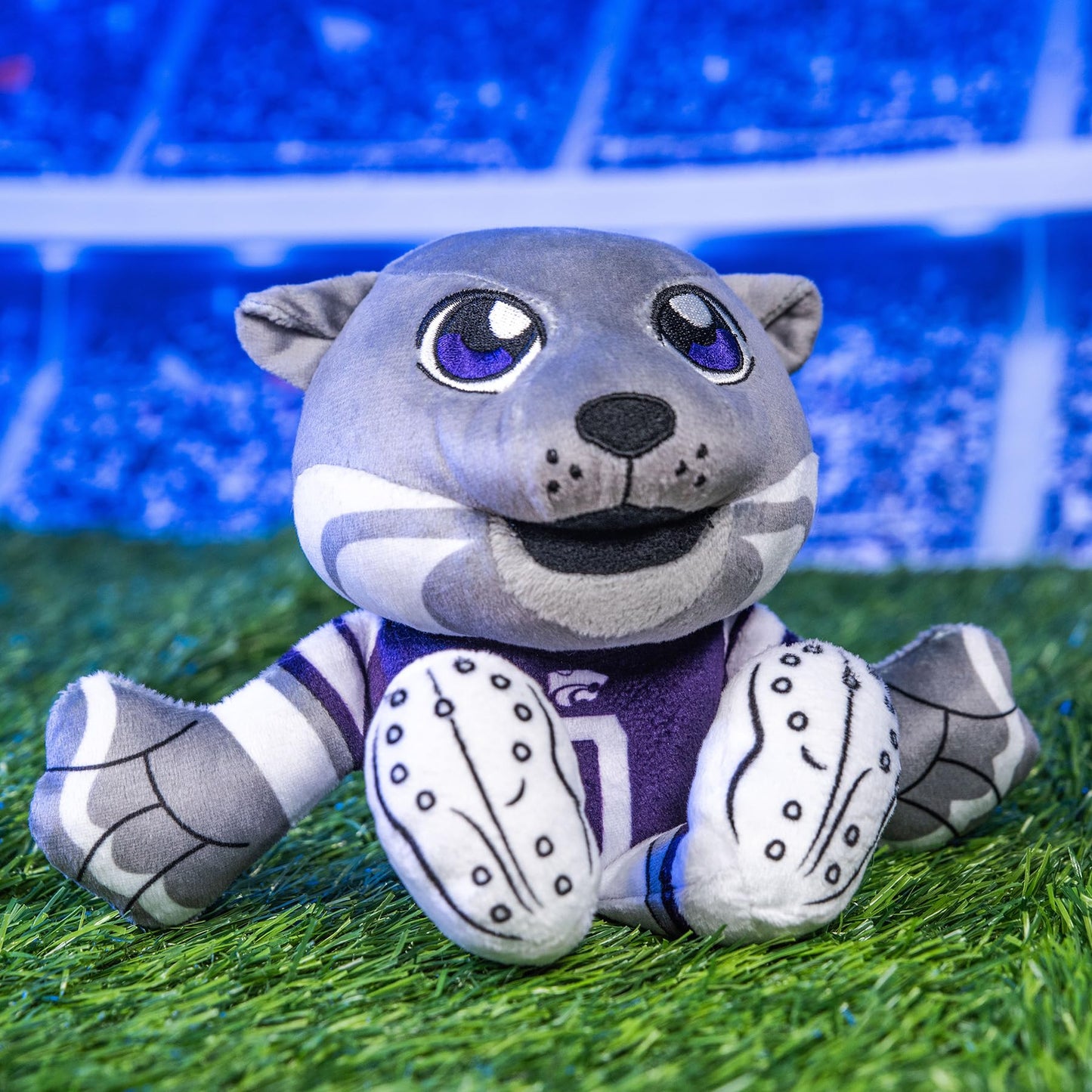 Bleacher Creatures Kansas State Wildcats Willie The Wildcat 8' Ncaa Mascot Kuricha Sitting Plush - Soft Chibi Inspired Mascot