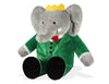 YOTTOY Classic Seated Babar Plush Toy - 9.5" H, Green Cotton Stuffed Animal, Model 405