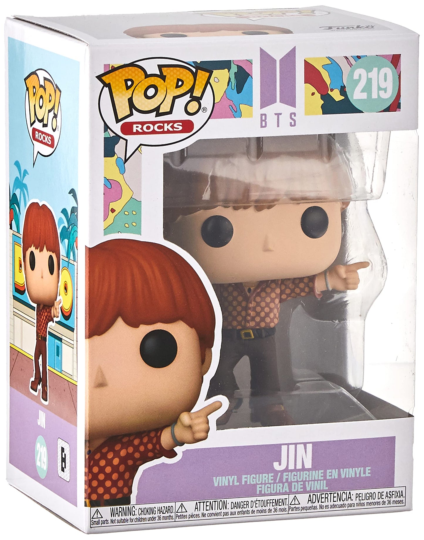 Funko Pop Rocks: Bts - Dynamite- Jin, Multicolor, Standard