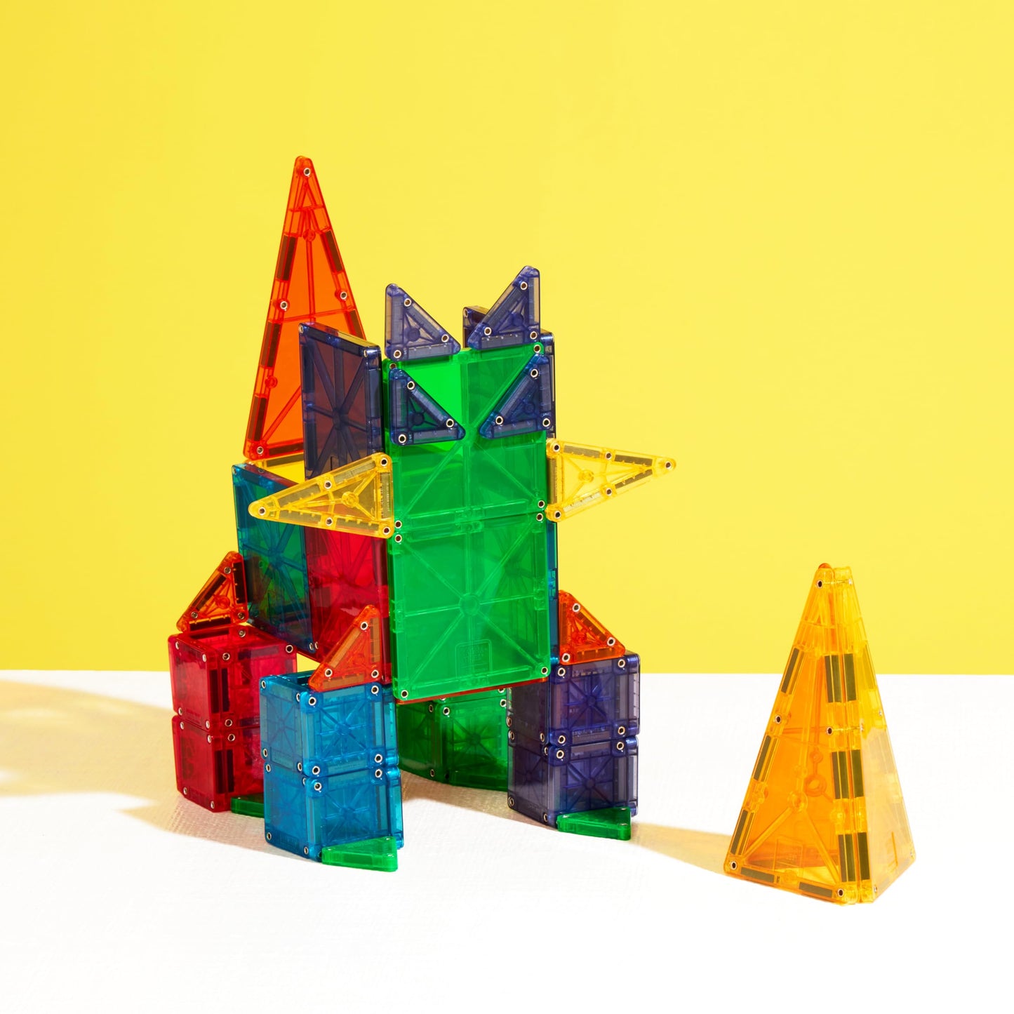 Magna-Tiles Combo 62-Piece Magnetic Construction Set, The Original Magnetic Building Brand