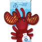 Spunky Pup Clean Earth Plush Lobster | Made From 100% Recycled Water Bottles | Small