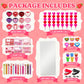 170 Pcs Valentines Day Gifts Classroom Supplies - Valentine Stationery Set with Heart Pencils, Notebooks, Rulers, Bookmarks, Tre