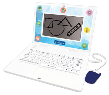 Lexibook - Bilingual And Educational Laptop English/Spanish - Toy For Children, 170 Activities To Learn Languages, Mathematics,