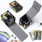 CAPAUNVDA Card Deck Box for MTG Commander Trading Cards with Magnetic Closure enhanced Card Storage Box Case Cover for MTG TCG CCG Magic Cards Cute Bat