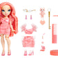 Rainbow High Pinkly Fashion Doll with Glasses & 10+ Accessories, Multicolor, Model 501923EUC, Perfect Gift for Kids 4-12 Years