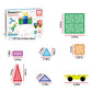 Picassotiles 63 Piece Magnetic Building Block Construction Toy Set Diamond Magnet Tile Blocks With Car Truck Stem Learning Kit E