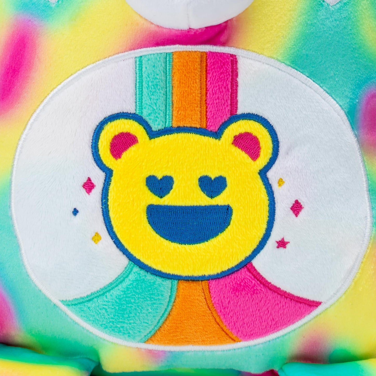 Care Bears Squishy 10'' Plush Good Vibes Bear - Soft Huggable Squishy Material! - Good For Girls And Boys, Employees, Collectors