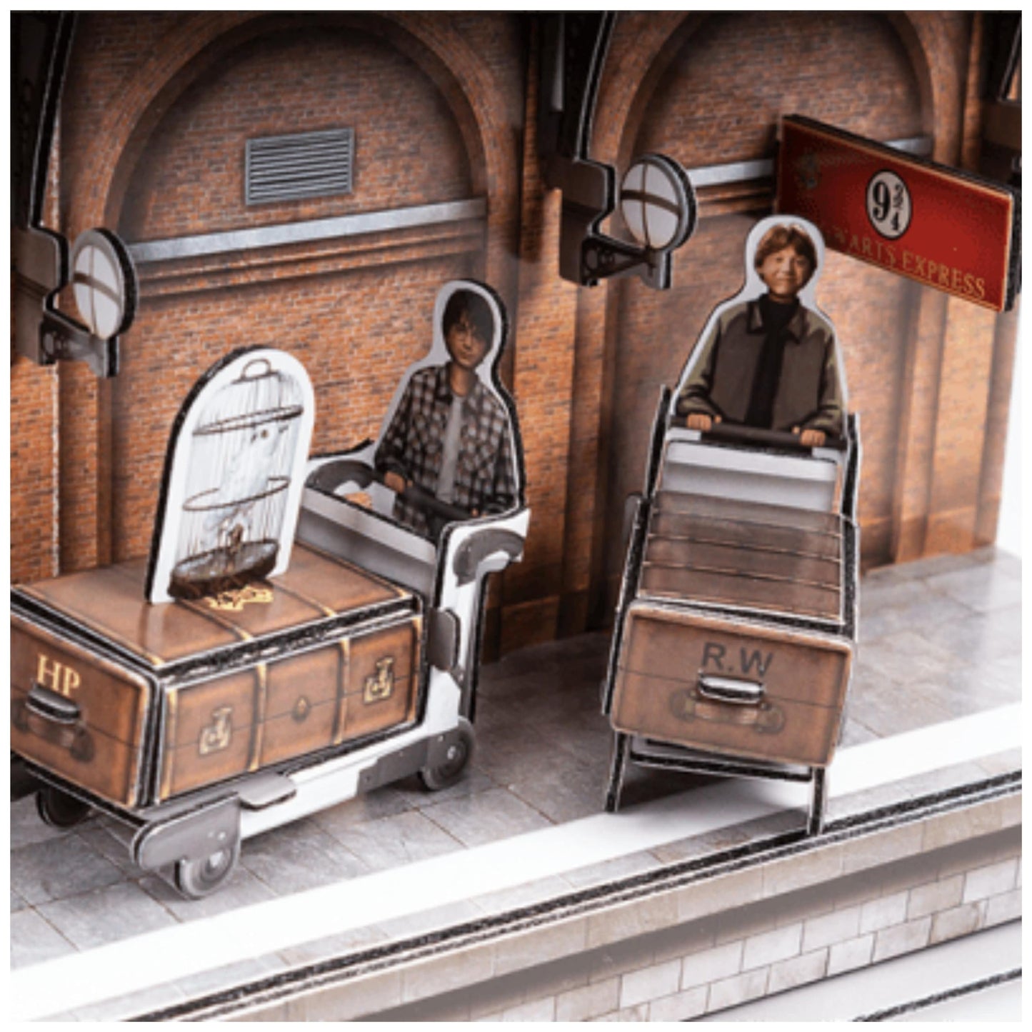 4D Build 3D Puzzle - Harry Potter Hogwarts Express, 181 Pieces, Cardboard, 29.5" x 6.7" x 5.7", Ages 14+