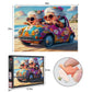 Lirches 1000pcs Paper Puzzle - Happy Grandma Design, 28in x 20in, Interactive Family Game, DIY Home Decoration, Model P1000