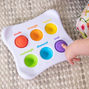 Fat Brain Toys Dimpl Duo, Early Learning Sensory Toy For Babies 1 Year+ & Toddlers, Interactive Baby Toys With Braille, Fidget T