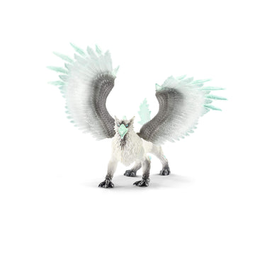 Schleich Eldrador Creatures Ice Monster Griffin Dragon Action Figure - Realistic Majestic Icy Griffin Figurine Toy With Movable Wings, Highly Durable Toy For Boys And Girls, Gift For Kids Ages 7+