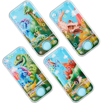 Chalyna 4 Pcs Handheld Water Games Water Ring Toys Multi Color Ring Toss Game Without Water Road Trip Toys Birthday Gift For Kids Party Favors Bag Fillers Pastime(Animal Style)