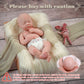 Babeside Lifelike Reborn Baby Dolls Aurora 16 Inch (Weight 4 Lb) Full Platinum Silicone Reborn Baby Dolls Anatomically Correct Sleeping Baby Girl Real Life Baby Dolls With Feeding Kit & Gift Box