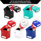 Quiver Time 100+ Standard Deck Blocks With 2 Dividers/Card Deck Box - Set Of 5 Mtg Deck Box - Compatible With Magic Commander, Yugioh & Other Tcg Cards - (White, Black, Blue, Red & Green)