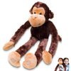 Howboutdis 24-Inch Hanging Monkey Stuffed Animal – Hands Connect To Feet - Monkey Toy With Specially Designed Ultra Soft Plush Feel - Great Gift For Kids Ages 3+