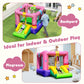 BOUNTECH Inflatable Bounce House, Kids Bouncy House with Slide, Jumping Area, Including 480W Blower, Oxford Carry Bag, Indoor Ca