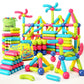 Loovio Magnet Toys for Kids - Montessori Magnetic Building Blocks, Multicolor, Model LVMS-40A, Educational Gift for 3 Year Olds