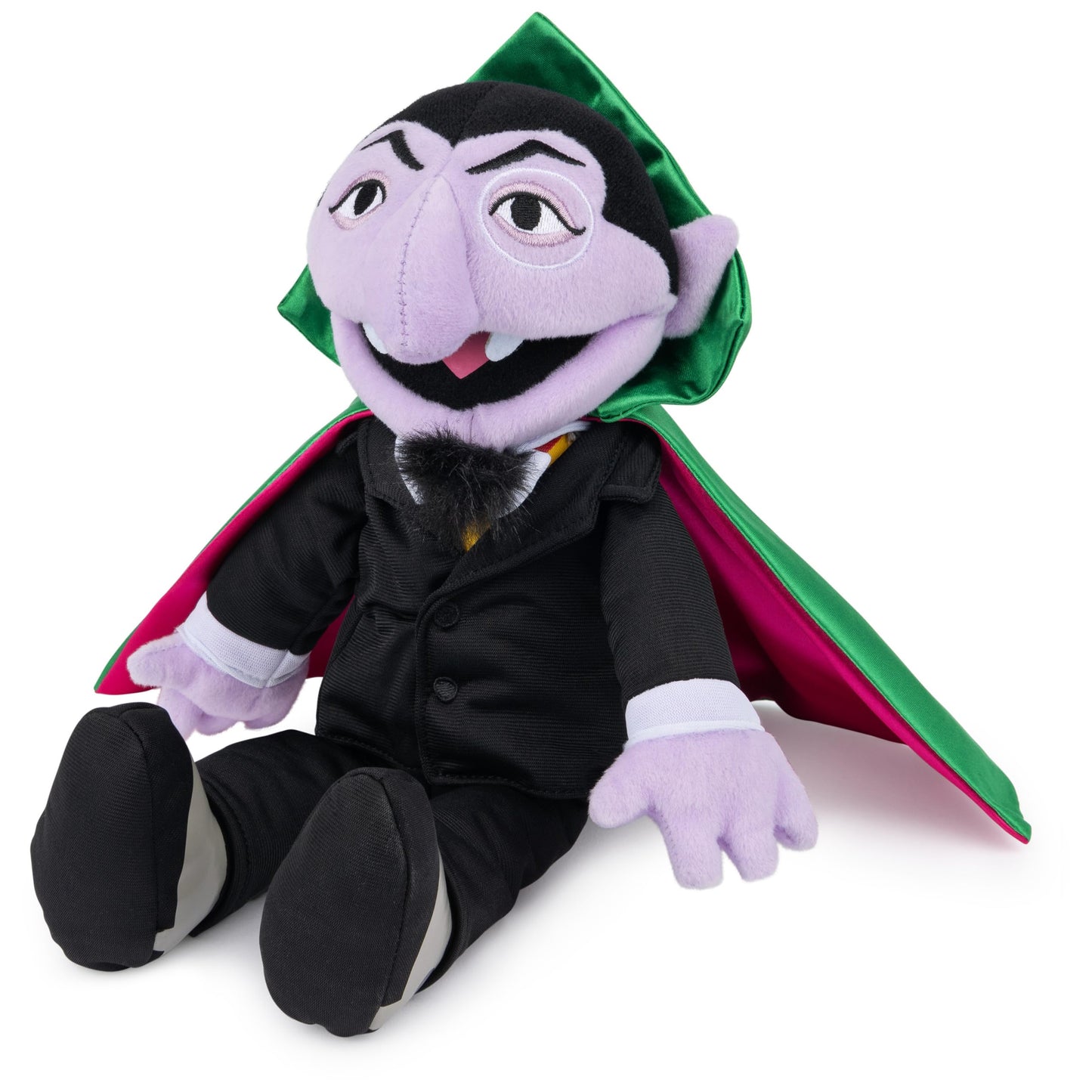 GUND Sesame Street Official The Count Muppet Plush  enhanced Plush Toy for Ages 1 & Up  Black/Green  14