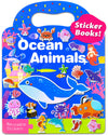 Benresive Reusable Sticker Books For Kids 2-4, Sticker Books For Toddlers 1-3, Toddler Sticker Book Age 2-4, Toddler Travel Toys Activities Crafts Gifts - Ocean Sticker Book
