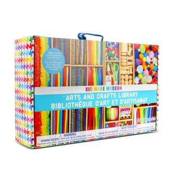 Kid Made Modern Arts and Crafts Kit - A DIY 1000+ Piece Hobby Craft Supplies & Materials Box for Creative Art Projects for Kids 