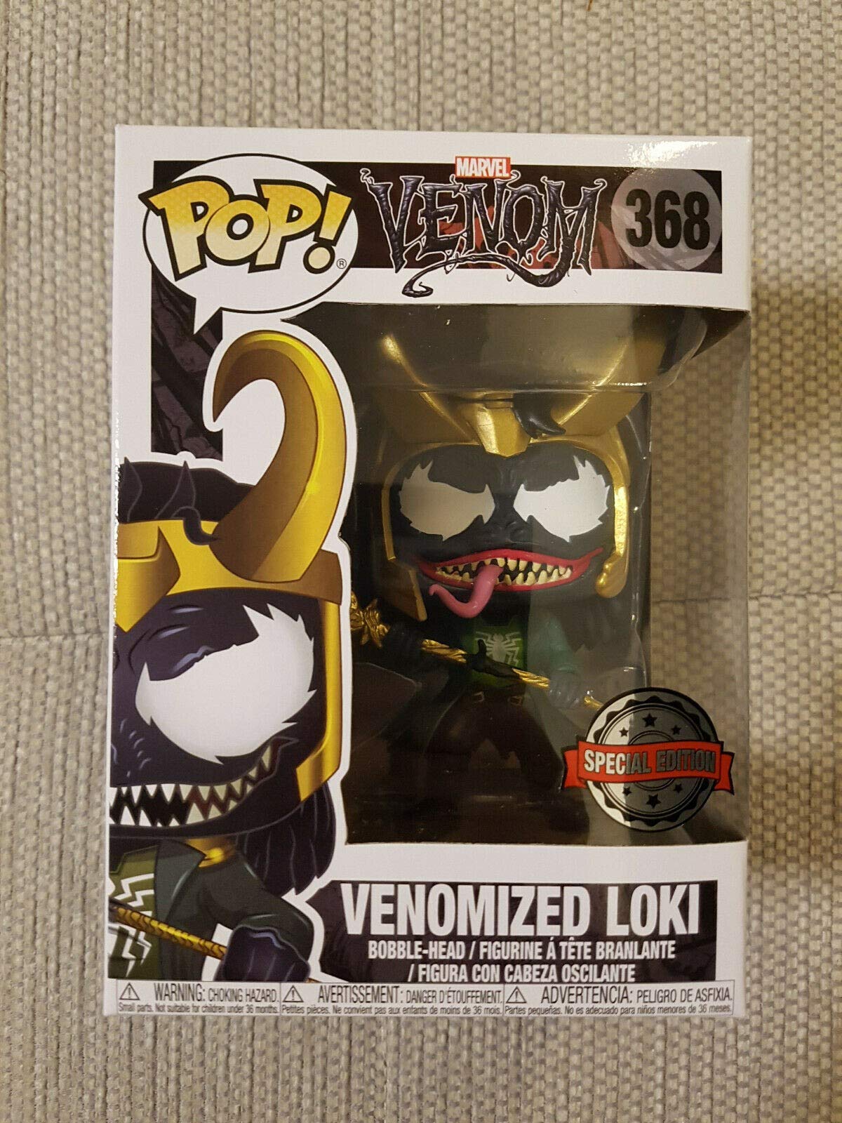 Funko Pop Marvel: Venom - Venomized Loki Collectible Figure, Multicolor