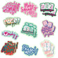YooNotee 20 Pcs Funny Mahjong Stickers for Water Bottle, Scrapbook, Laptops, Phone Self-Adhesive Waterproof Mahjong Stickers Vin