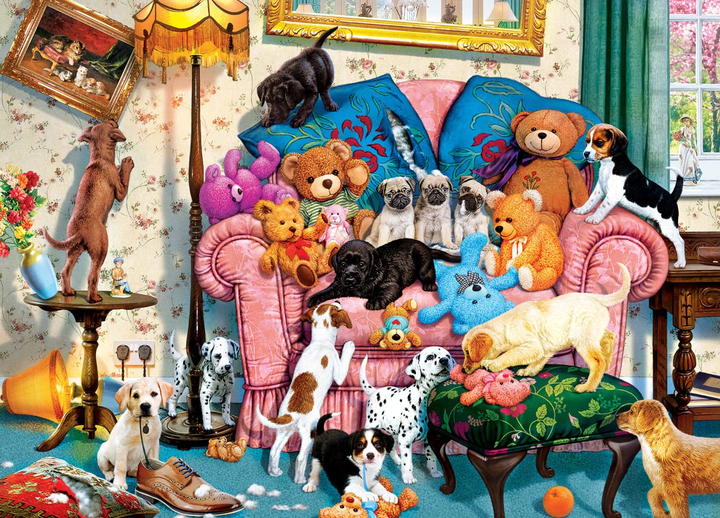 MasterPieces 1000 Piece Jigsaw Puzzle - Loose in The House - 19.25"x26.75" - Team Color - Model 72231