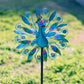 Stargarden 58 Inch Peacock Wind Spinner-Double Wind Sculpture Metal Windmill For Garden Patio Yard Decor