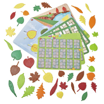 Hand2Mind Sensory Leaves Math Activity Set, Pattern Play, Shape Puzzle, Pattern Blocks Cards, Math Counters, Sorting Toy, Shapes For Toddlers, Counting Toy, Kindergarten Learning Activities